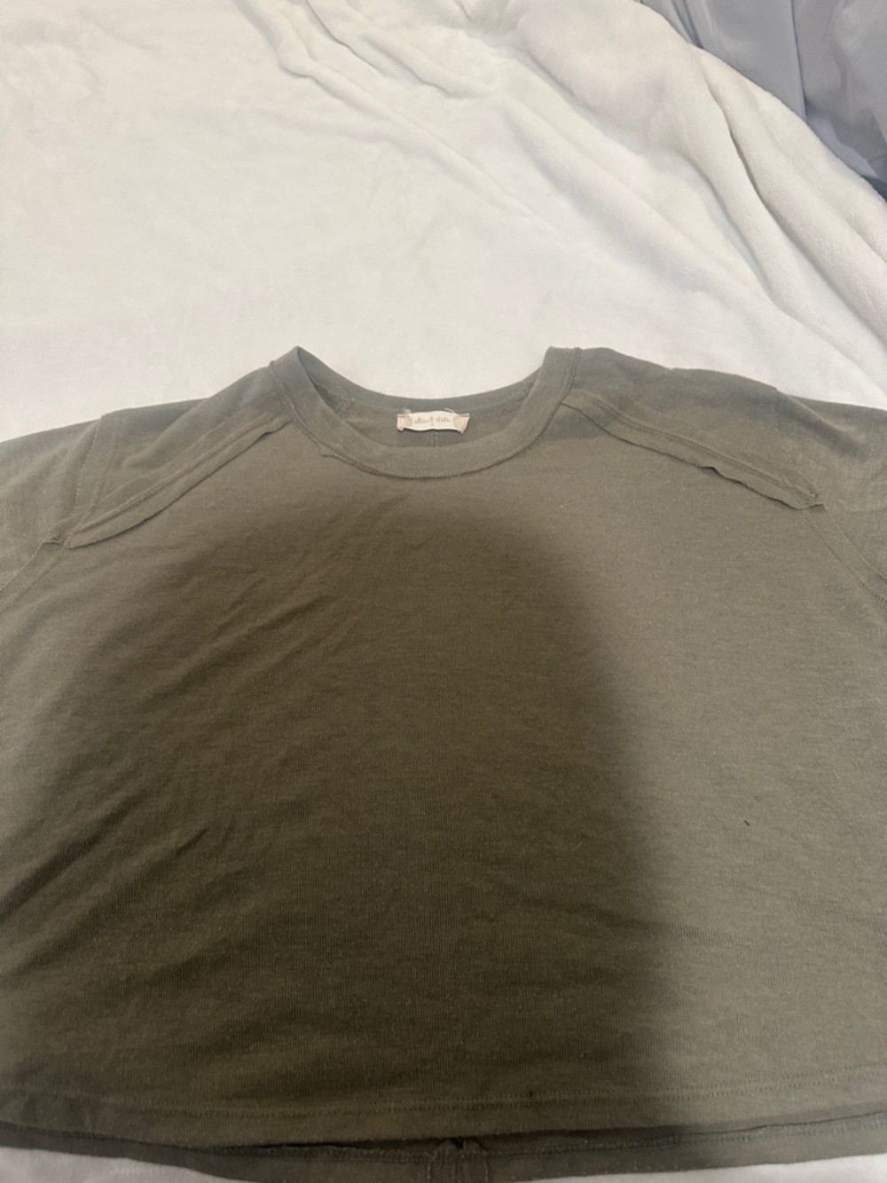 Altar'd State Olive Green Crop Top